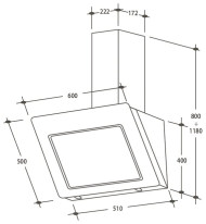 Каминная вытяжка Candy CDM 6750 LW Каминная вытяжка Candy CDM 6750 LW