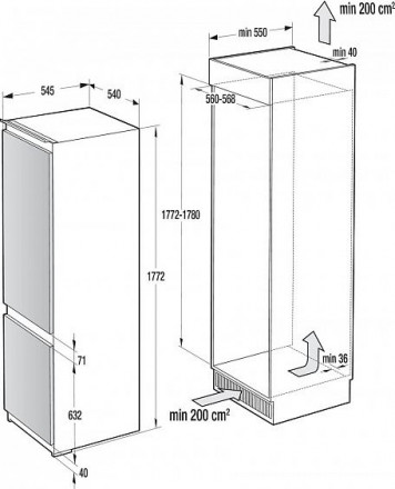 Холодильник GORENJE NRKI4182P1 Холодильник GORENJE NRKI4182P1
