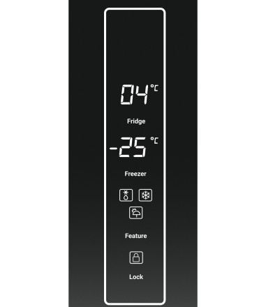 Холодильник Tesler RCD-545I BLACK GLASS Холодильник Tesler RCD-545I BLACK GLASS
