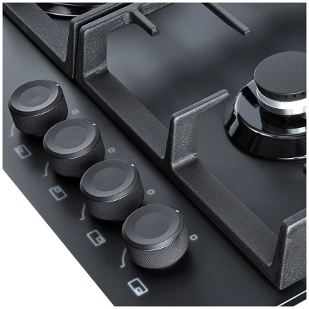 Газовая варочная панель Exiteq EXH-207 black matt Газовая варочная панель Exiteq EXH-207 black matt