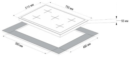 Варочная панель Korting HG 797 CTX Варочная панель Korting HG 797 CTX