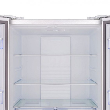Холодильник TESLER RCD-482I WHITE GLASS Холодильник TESLER RCD-482I WHITE GLASS
