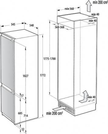 Холодильник GORENJE NRKI517142