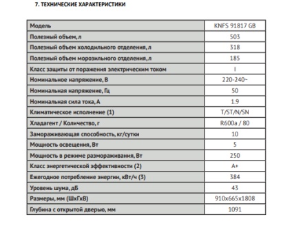 Холодильник Korting KNFS 91817 GB Холодильник Korting KNFS 91817 GB