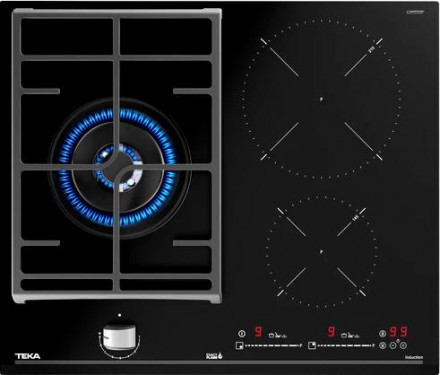 Встраиваемая комбинированная варочная панель TEKA HYBRID JZC 63312 ABN Black Встраиваемая комбинированная варочная панель TEKA HYBRID JZC 63312 ABN Black