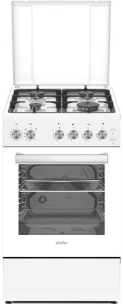 Газовая плита Simfer F56GW42025 белая эмаль Газовая плита Simfer F56GW42025 белая эмаль
