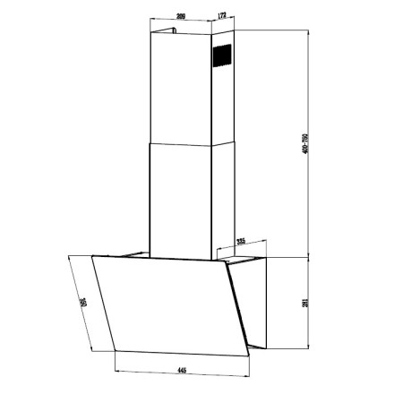 Вытяжка Hebermann HBKH 45.6 W Вытяжка Hebermann HBKH 45.6 W