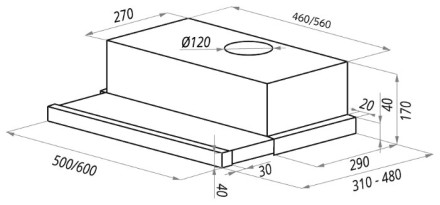 Встраиваемая вытяжка MAUNFELD VS Light Glass (C) 60 белый Встраиваемая вытяжка MAUNFELD VS Light Glass (C) 60 белый