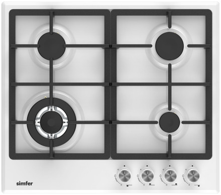 Газовая варочная панель Simfer H60V41W525, белый Газовая варочная панель Simfer H60V41W525, белый