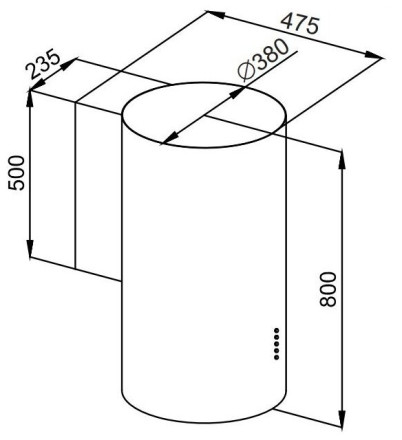 Каминная вытяжка MAUNFELD Lee Wall C 39 белый Каминная вытяжка MAUNFELD Lee Wall C 39 белый