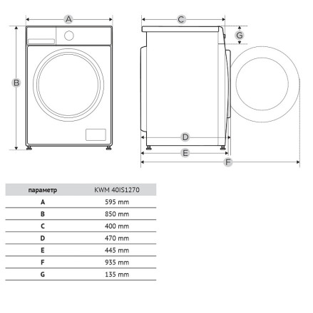 Стиральная машина Korting KWM 40IS1270 Стиральная машина Korting KWM 40IS1270