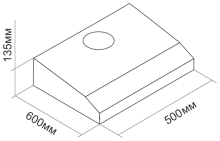 Подвесная вытяжка DARINA FLAP 501 W