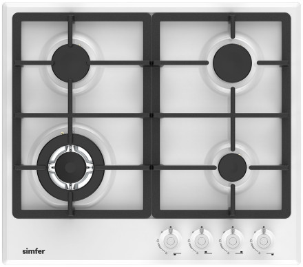 Газовая варочная панель Simfer H60V41W527, белый Газовая варочная панель Simfer H60V41W527, белый