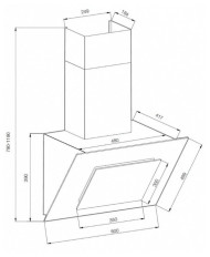 Каминная вытяжка GRAUDE DHK 60.0 EL Каминная вытяжка GRAUDE DHK 60.0 EL