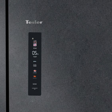 Холодильник TESLER RFD-427BI Sparkling Grey Холодильник TESLER RFD-427BI Sparkling Grey