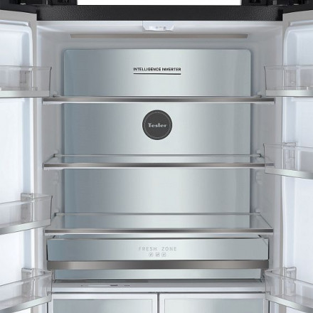 Холодильник TESLER RFD-427BI Sparkling Grey Холодильник TESLER RFD-427BI Sparkling Grey