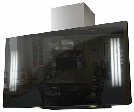 Каминная вытяжка Krona Naomi Silent Mirror 5P-S 900 black Каминная вытяжка Krona Naomi Silent Mirror 5P-S 900 black