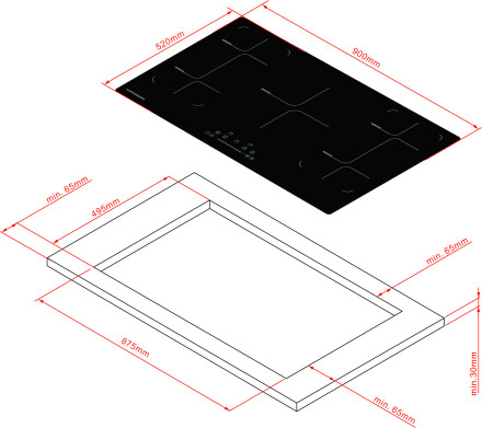 Встраиваемая индукционная варочная панель Kuppersberg ICS905 Встраиваемая индукционная варочная панель Kuppersberg ICS905