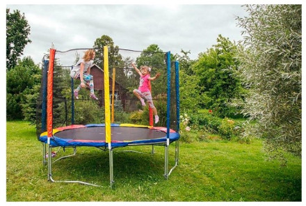 Каркасный батут Sundays Acrobat 457 см - 15ft с сеткой 465х465х240 см Каркасный батут Sundays Acrobat 457 см - 15ft с сеткой 465х465х240 см
