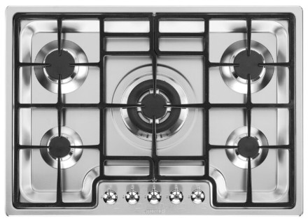 Газовая варочная панель smeg PGF75-4 Газовая варочная панель smeg PGF75-4
