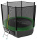 Каркасный батут EVO Jump 8FT External с нижней сетью 244х244х210 см
