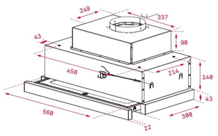 Встраиваемая вытяжка TEKA WISH Maestro CNL 6815 PLUS INOX (40436840)