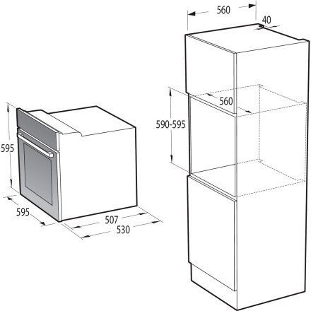 Встраиваемый электрический духовой шкаф Gorenje BO6727E03AX