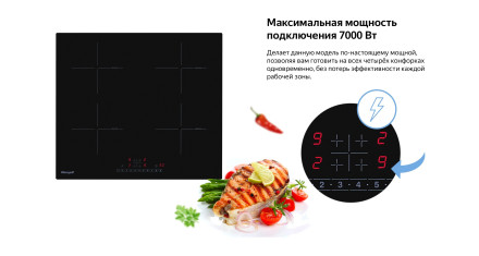 Встраиваемая индукционная варочная панель Weissgauff HI 632 BSC