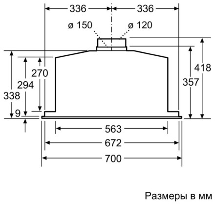 Встраиваемая вытяжка NEFF D57ML66N1