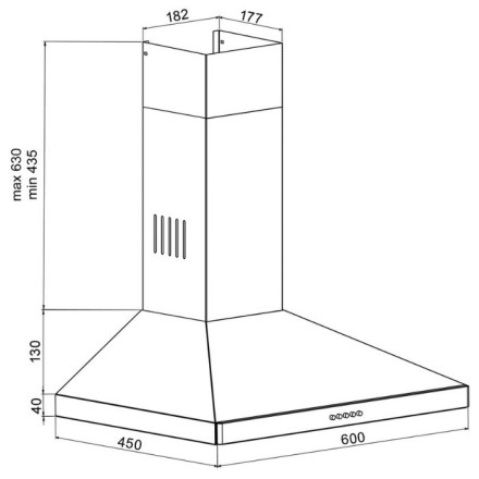 Каминная вытяжка Schaub Lorenz SLD WS6704 Каминная вытяжка Schaub Lorenz SLD WS6704