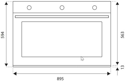 Встраиваемый электрический духовой шкаф Bertazzoni F909PROEKN