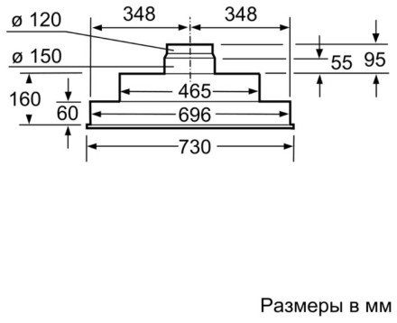 Встраиваемая вытяжка NEFF D5855X1 Встраиваемая вытяжка NEFF D5855X1