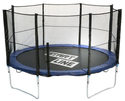Каркасный батут Start Line Fitness 12FT с внешней сеткой 366х366 см Каркасный батут Start Line Fitness 12FT с внешней сеткой 366х366 см
