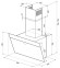 Каминная вытяжка Krona KRISTEN S 900 black/inox Каминная вытяжка Krona KRISTEN S 900 black/inox