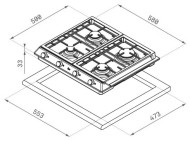 Газовая варочная панель TEKA EX 60.1 4G AI AL CI DR (40212215) Газовая варочная панель TEKA EX 60.1 4G AI AL CI DR (40212215)