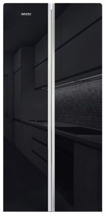 Холодильник Ginzzu NFK-452 Black glass
