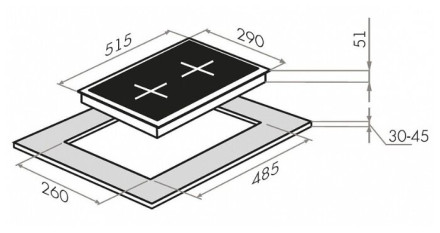 Газовая варочная панель MAUNFELD EGHG.32.1CW\G Газовая варочная панель MAUNFELD EGHG.32.1CW\G