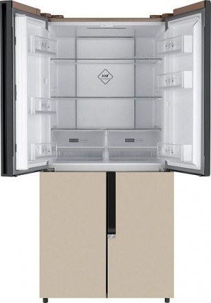 Холодильник WEISSGAUFF WCD 450 BEG NoFrost Inverter