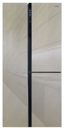 Холодильник Ginzzu NFK-475 Gold glass