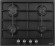 Встраиваемая газовая варочная панель Monsher MSG 66 Noir