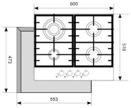 Газовая варочная панель AKPO PGA 604 NGC-T WH Газовая варочная панель AKPO PGA 604 NGC-T WH