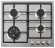 Газовая варочная панель Rainford RBН 2614 Inox Газовая варочная панель Rainford RBН 2614 Inox