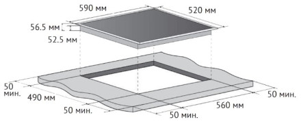 Варочная панель Korting HI 6404 B