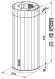 Каминная вытяжка Faber CORINTHIA ISOLA WH MATT/TS A37 Каминная вытяжка Faber CORINTHIA ISOLA WH MATT/TS A37