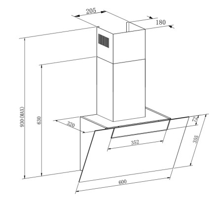 Вытяжка Meferi AIRBOX60BK COMFORT Вытяжка Meferi AIRBOX60BK COMFORT
