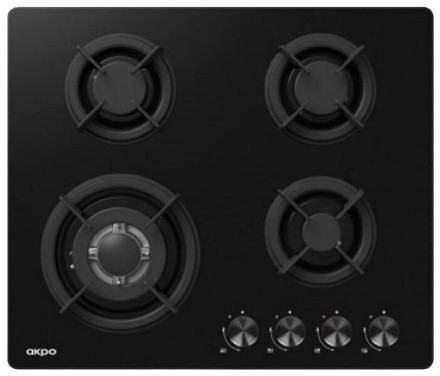 Газовая варочная панель AKPO PGA 604 RGC-T BL Газовая варочная панель AKPO PGA 604 RGC-T BL