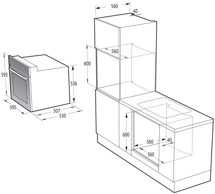 Электрический духовой шкаф Gorenje BO6737E02NX