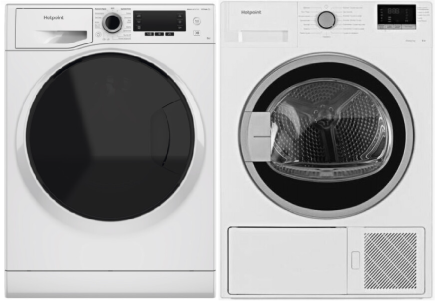 Комплект стиральная и сушильная машина Ariston NSD 8249 D AVE + DH 828 H Комплект стиральная и сушильная машина Ariston NSD 8249 D AVE + DH 828 H