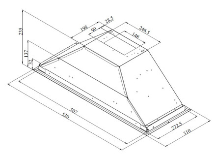 Вытяжка Indesit INAE 52FLS X Вытяжка Indesit INAE 52FLS X