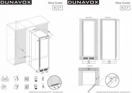 Винный шкаф DUNAVOX exclusive dx-170.490tbk Винный шкаф DUNAVOX exclusive dx-170.490tbk